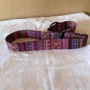 Nwt, Beautiful Dog Collar Tribal Aztec Martin, Multi Color. Size Large
